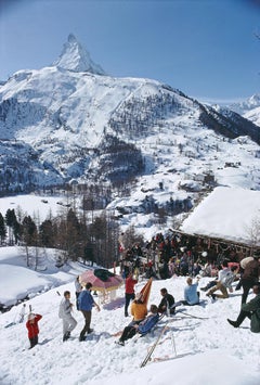 Zermatt Skiing, Swiss Alps, Estate Edition, Snowy Mountain Landscape Photograph