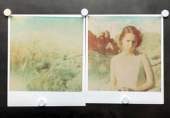 Wind Swept (Wastelands) - diptych, Contemporary, Figurative, Polaroid, analog