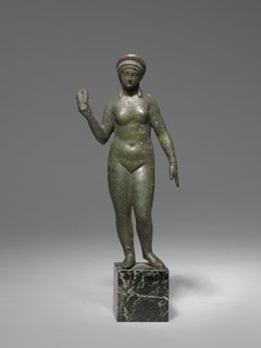 Romanische römische Bronzefigur der Aphrodite, 2. Jahrhundert n. Chr.