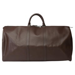 Very Chic Louis Vuitton Keepall 55 Travel bag in Mocha epi leather, BPHW