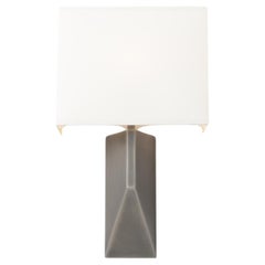 Volume Sconce, Lightly Aged Nickel with Aquarelle Shade