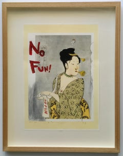 Yoshitomo Nara -- No Fun! from "In the Floating World"