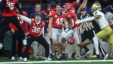 Inactive Georgia player draws penalty for bizarre move in Sugar Bowl vs Notre Dame