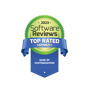 SoftwareReviews DQ Awards files_SoftwareReviews Award Badges_Acterys_Top Capability_Ease of Customization