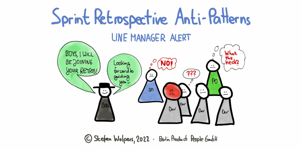 Sprint Retrospective Anti-Patterns — Line Manager Alert — Scrum Anti-Patterns Guide – Age-of-Product.com