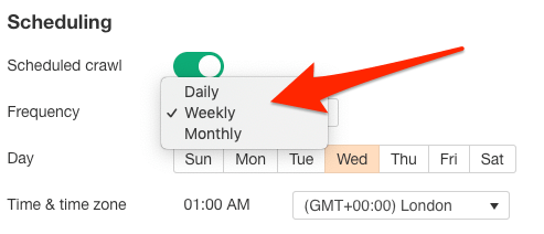 crawl scheduling 2