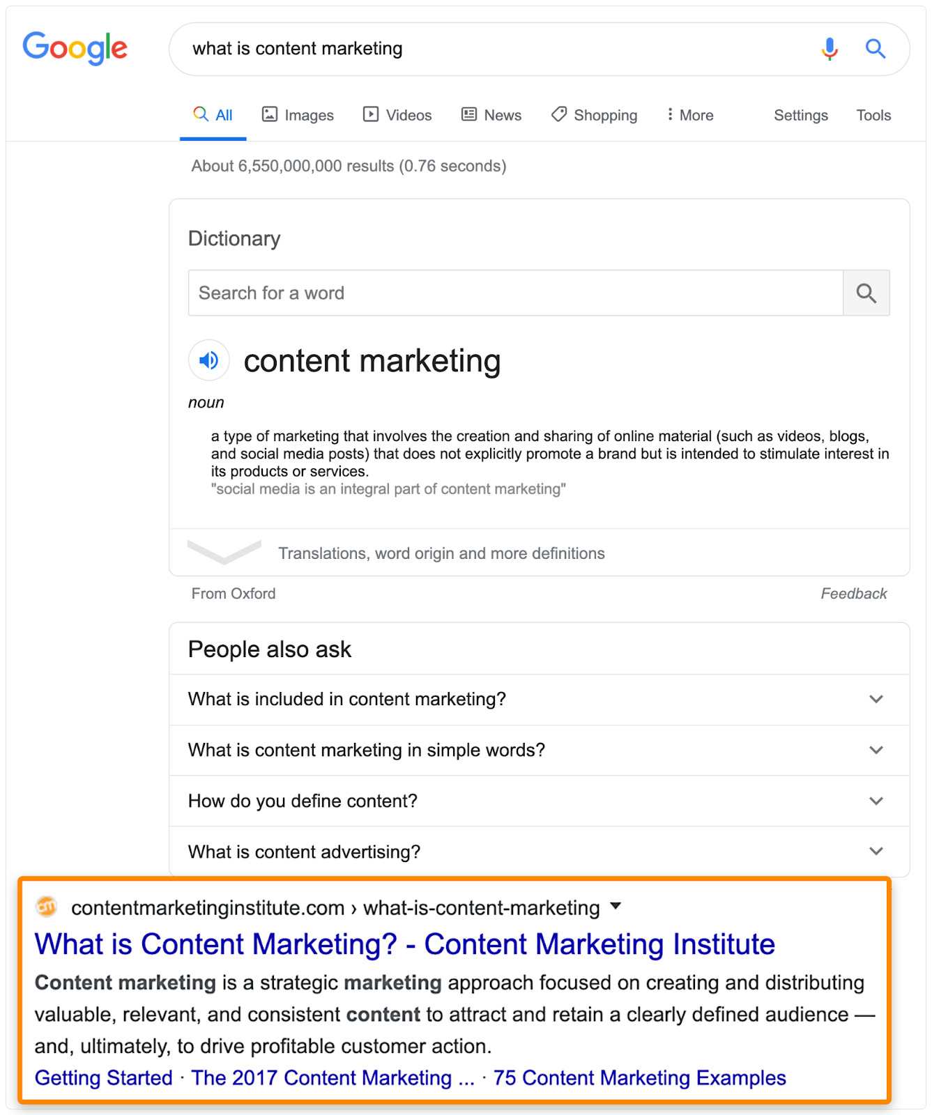 22 serp what is content marketing