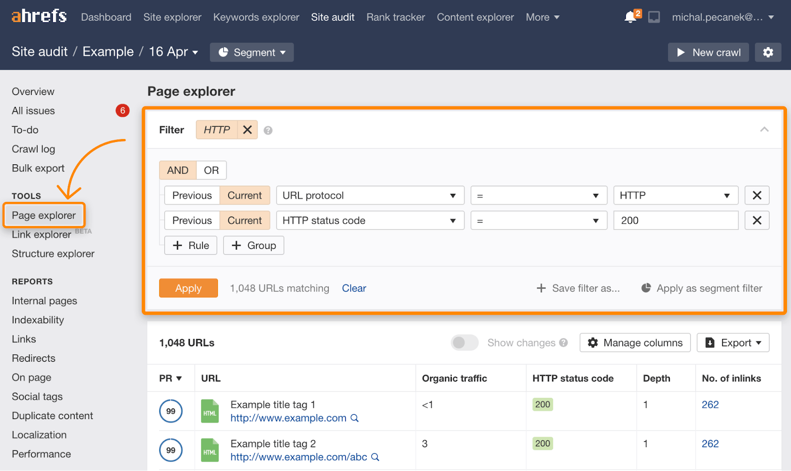 4 http pages site audit