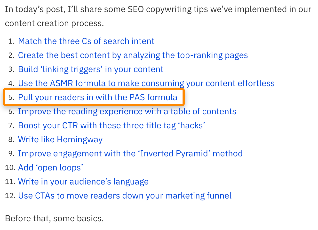 2 toc seo copywriting guide