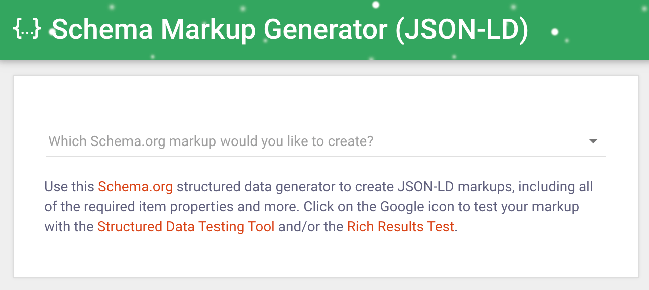 Merkle's Schema Markup Generator