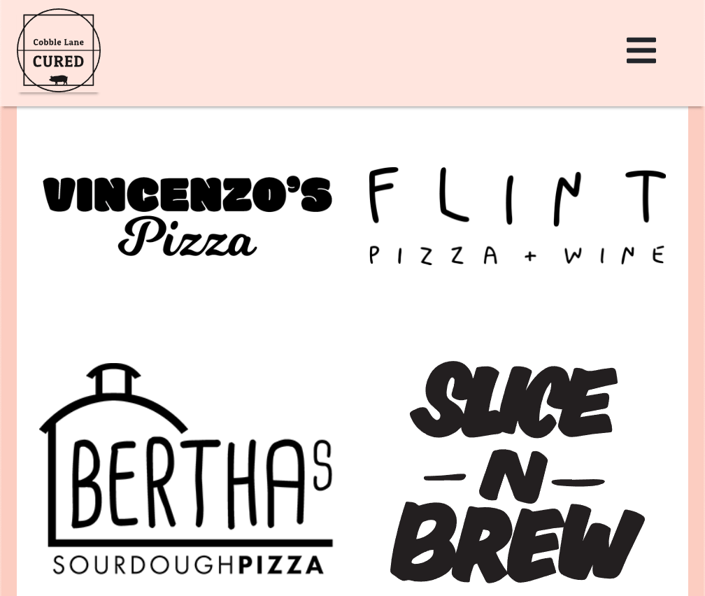 Example supplier page linking to nearby restaurants