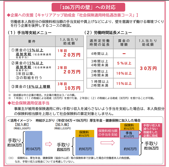 収入の壁106万円