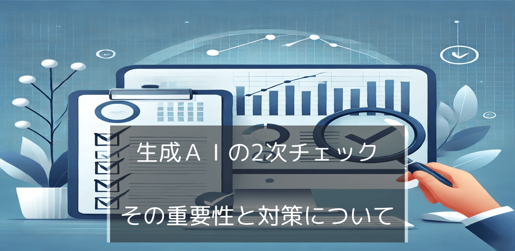 生成AIに頼るだけでは危険！データの誤りを防ぐ2次チェックの重要性