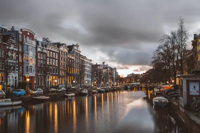 Canal view in Amsterdam