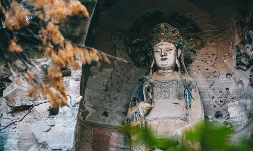 Yuanjue Cave Cliff Sculpture Scenic Area