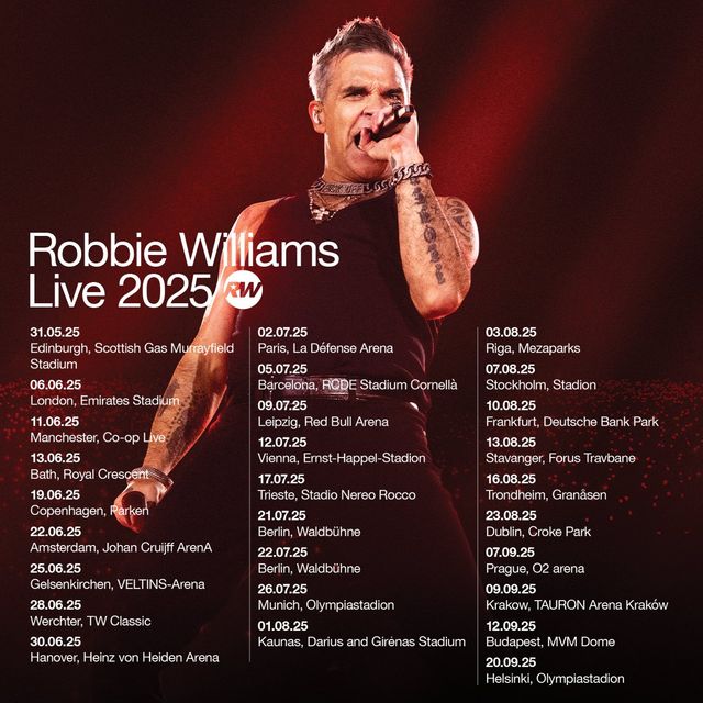 Robbie Williams Live 2025 | Scottish Gas Murrayfield Stadium