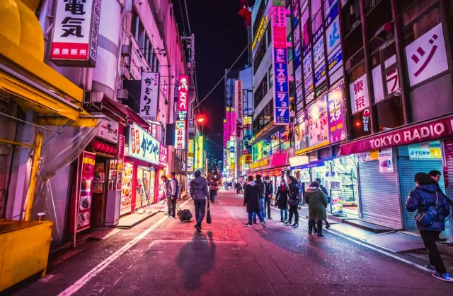 Night shot in Tokyo