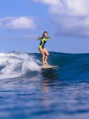 Surfing in Bali