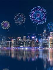 Fireworks in Hong Kong