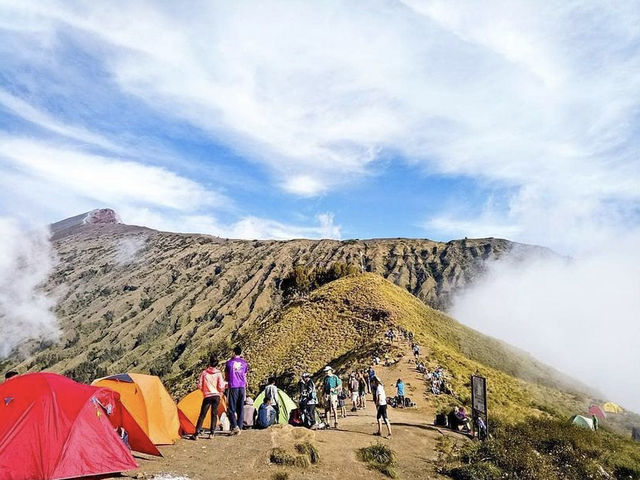 Camping site near the volcano