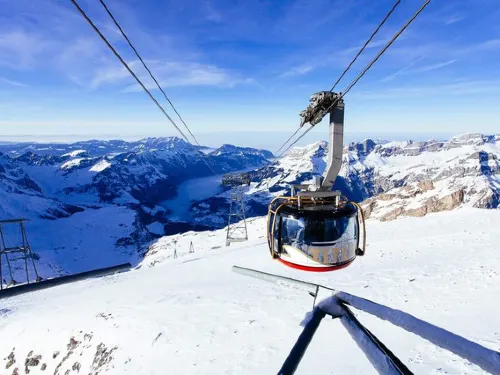 Gallop Among Towering Snowy Mountains with a Panoramic View of the Alps