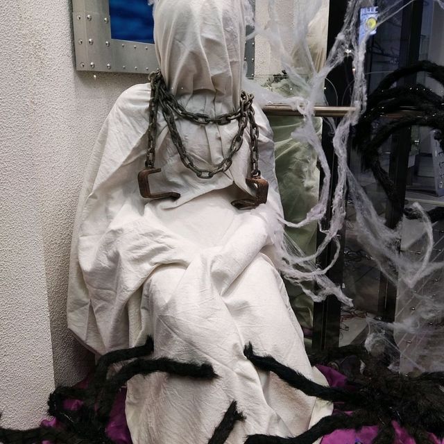 Halloween Display on Shelf