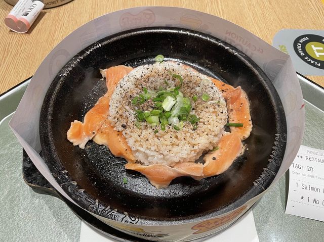 Sizzling hotplate lunch