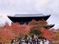 京都[紅葉めぐり]  南禅寺　三門の紅葉が絶景❗️