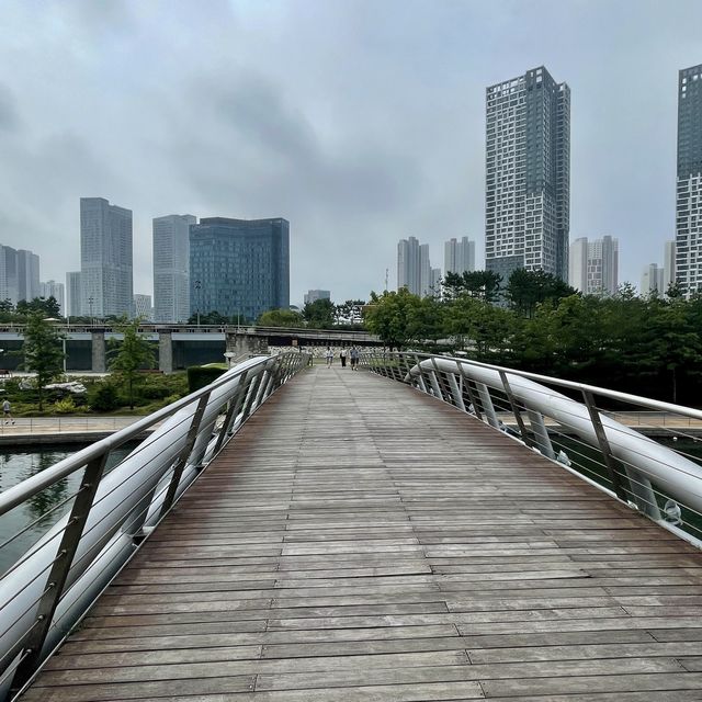 songdo Central Park in incheon is beautiful