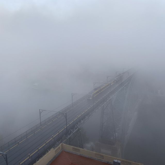 Across Dom Luís Bridge in Porto