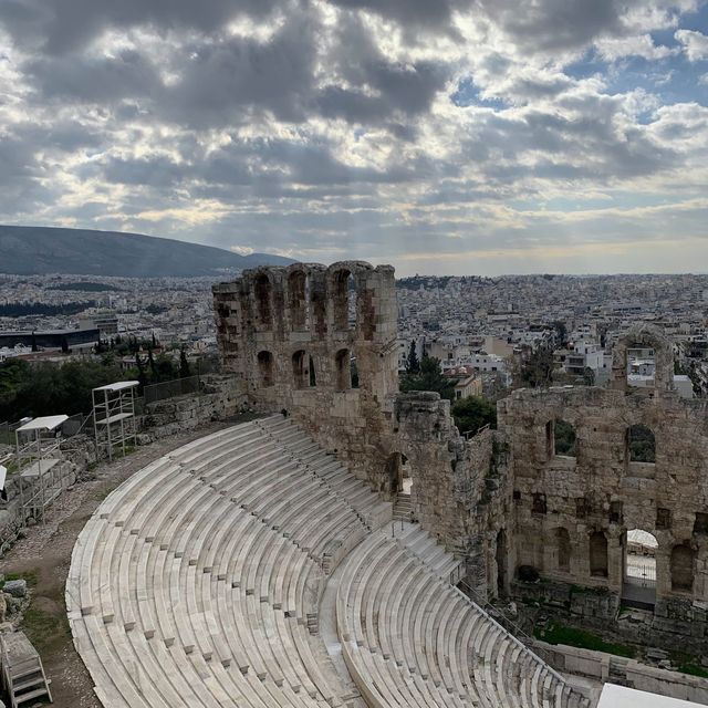 The amazing Acropolis in Athens Greece.