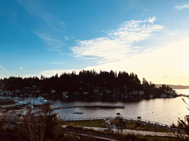 Seattle, Washington Lake Sunset - Bellevue Section