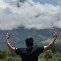 the iconic view of perfect cone of mayon volcano 