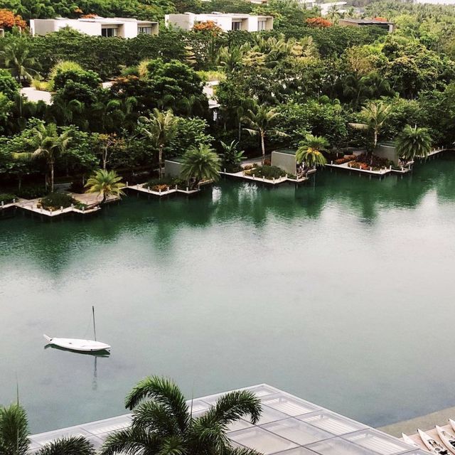 huge tropical lay out with a lake 