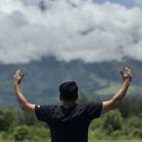 the iconic view of perfect cone of mayon volcano 