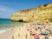 Beach in Carvoeiro, Portugal 🇵🇹