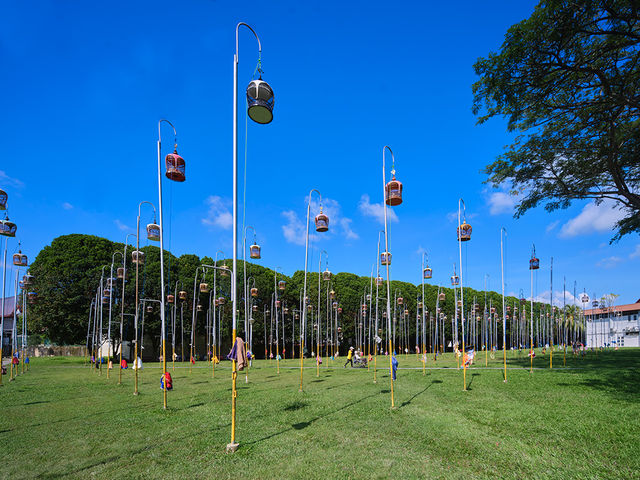 Birds telling your fortune in Singapore - Kebun Baru Birdsinging Club