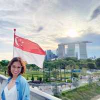 Views from the Marina Barrage…