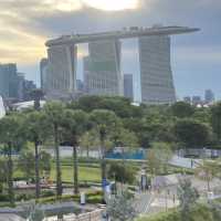 Views from the Marina Barrage…