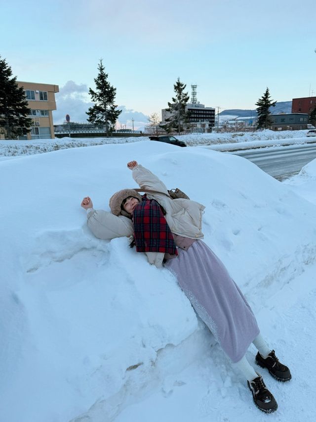 雪映小樽，情起雪國