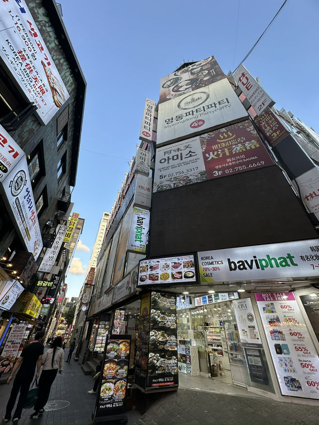 All the neon signs at Myeong-dong