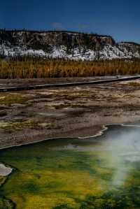 Winter in Yellowstone is also beautiful