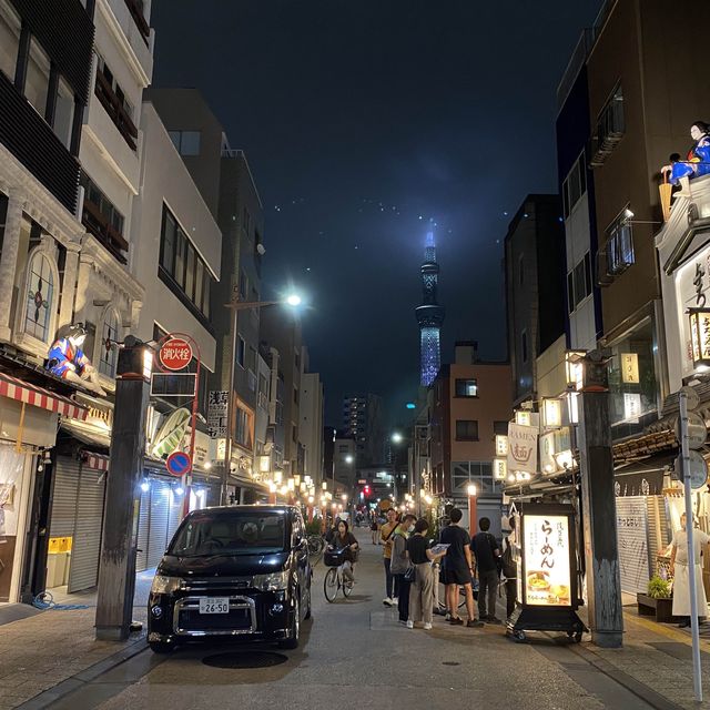 夜拍淺草雷門、金龍寺