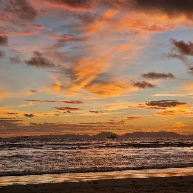 Sunset, Mountain & Sea