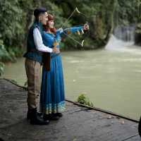 Magical Moments at Kuang Si Waterfall: A Dreamy Disney-Themed Pre-Wedding Shoot