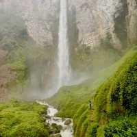 Majestic Encounter with Sipiso-piso Waterfall in North Sumatera 