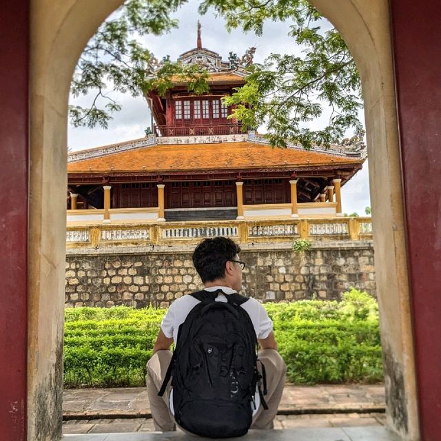 Looking within the citadel of Hue's Imperial City