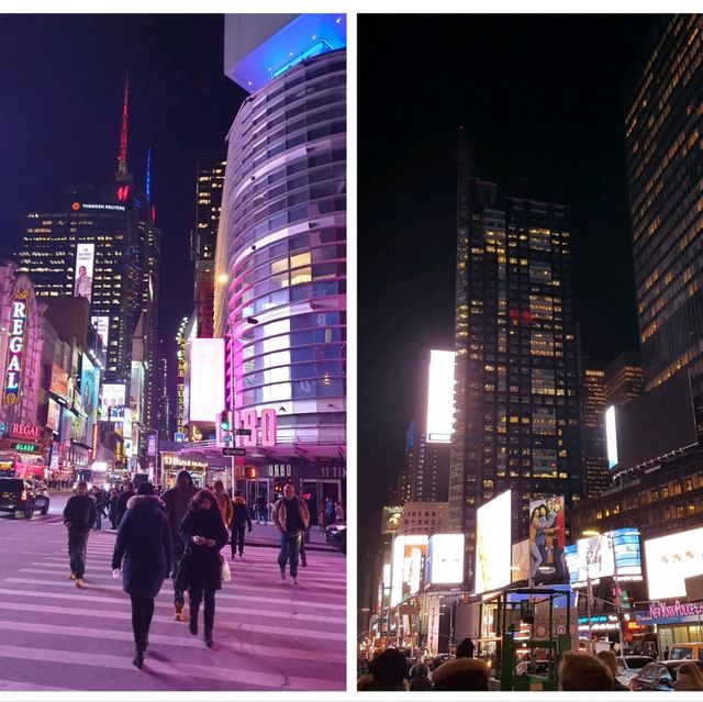 ✨ Nighttime Spectacle in the Heart of NYC! 🌃🗽 Times Square