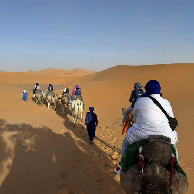 Crossing the desert of Morocco 