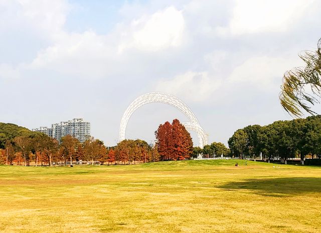 冬日下的蘇州獨墅湖公園